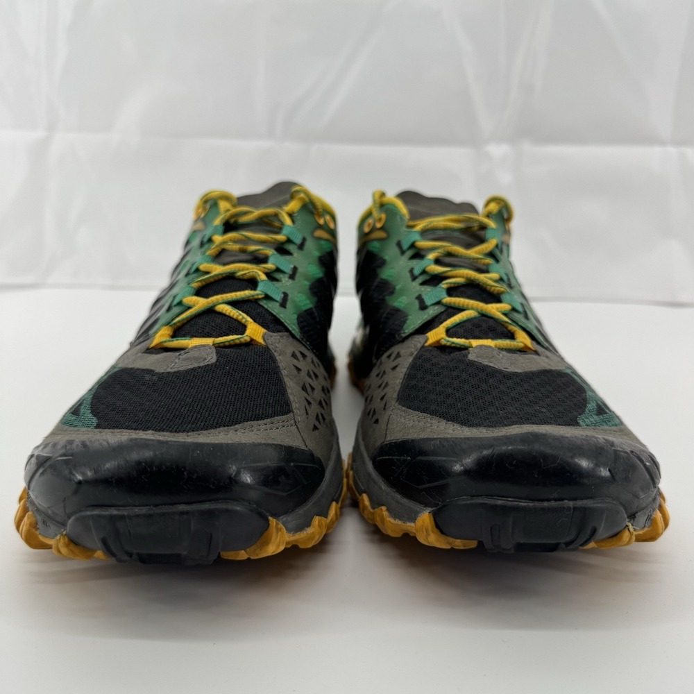 LA Sportiva Bushido Shoes Trail Running Hiking Green/Yellow Mens Sz 13 - Picture 3 of 16